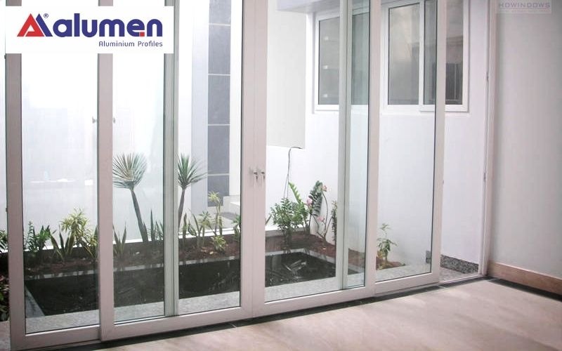Cửa chính nhôm trượt lùa thường được lựa chọn để tối ưu không gian