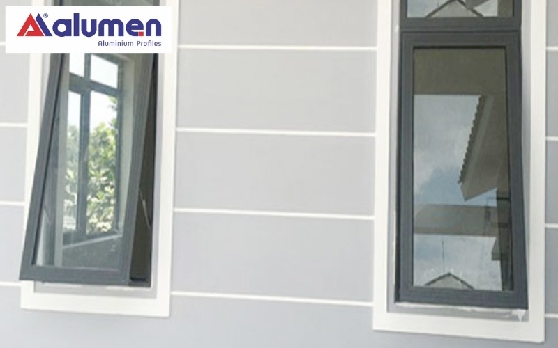 Các mẫu cửa sổ nhôm mở hất 1 cánh đẹp nhất 2024