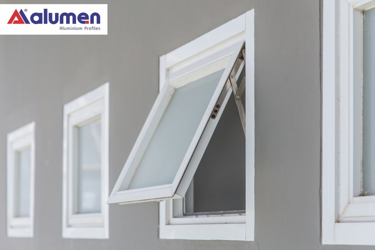 Mẫu cửa sổ 1 cánh kiểu mở hất.