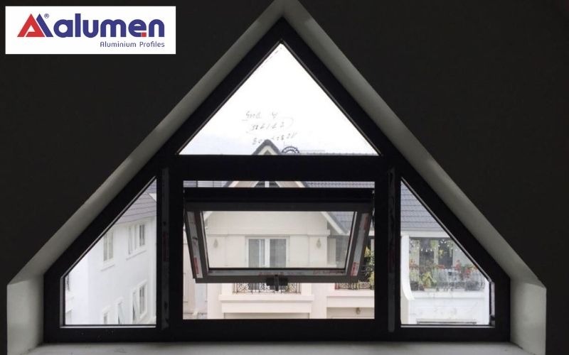 Tổng hợp các mẫu cửa sổ nhôm kính mở hất 1 cánh hot nhất 2024